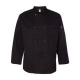 KT76 Chef Designs Black Traditional Chef Coat Black