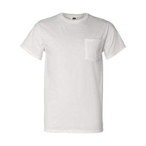 3930PR Fruit of the Loom HD Cotton T-Shirt with a Pocket White