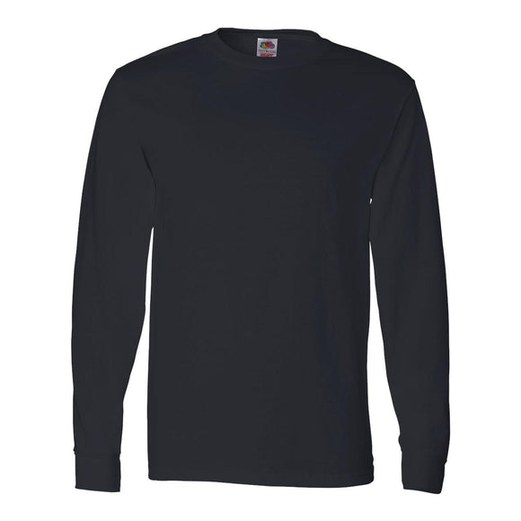 4930R Fruit of the Loom HD Cotton Long Sleeve T-Shirt Black