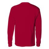 5596 Hanes Authentic Long Sleeve Pocket T-Shirt Deep Red