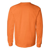 2410 Gildan Ultra Cotton® Long Sleeve Pocket T-Shirt Safety Orange