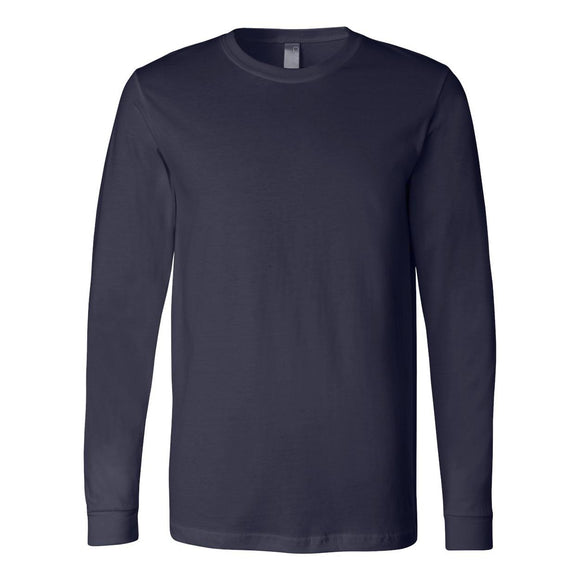 3501 BELLA + CANVAS Unisex Jersey Long Sleeve Tee Navy