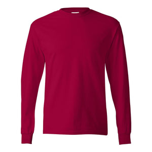 5586 Hanes Authentic Long Sleeve T-Shirt Deep Red