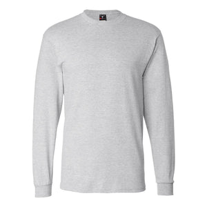 5186 Hanes Beefy-T® Long Sleeve T-Shirt Ash