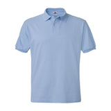 054X Hanes Ecosmart® Jersey Polo Light Blue