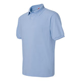 054X Hanes Ecosmart® Jersey Polo Light Blue