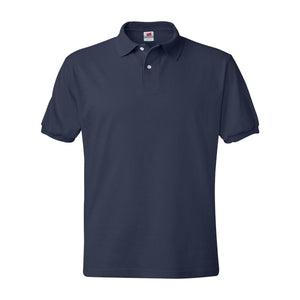 054X Hanes Ecosmart® Jersey Polo Navy