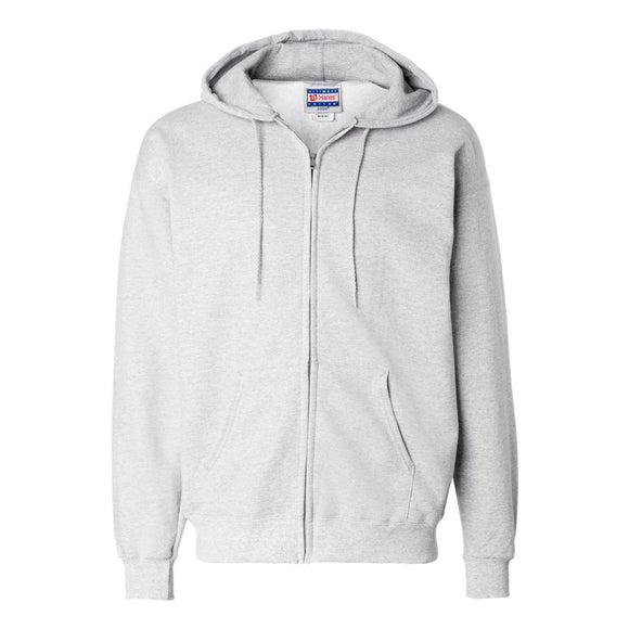 F280 Hanes Ultimate Cotton® Full-Zip Hooded Sweatshirt Ash