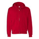 P180 Hanes Ecosmart® Full-Zip Hooded Sweatshirt Deep Red