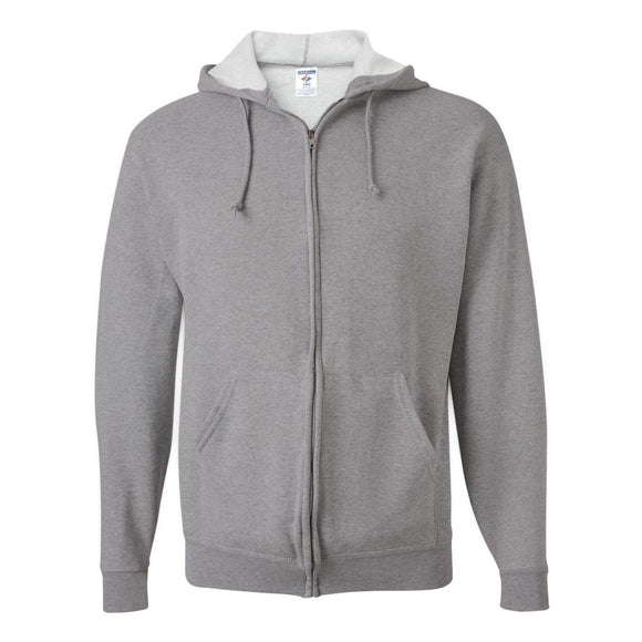 993MR JERZEES NuBlend® Full-Zip Hooded Sweatshirt Oxford