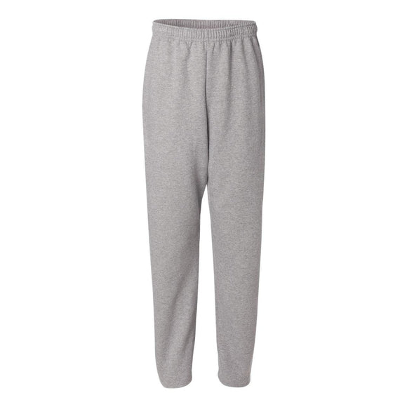 974MPR JERZEES NuBlend® Open-Bottom Sweatpants with Pockets Oxford