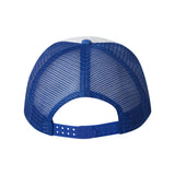 VC700 Valucap Foam Mesh-Back Trucker Cap White/ Royal