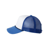 VC700 Valucap Foam Mesh-Back Trucker Cap White/ Royal