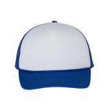 VC700 Valucap Foam Mesh-Back Trucker Cap White/ Royal