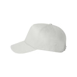 8869 Valucap Five-Panel Twill Cap White