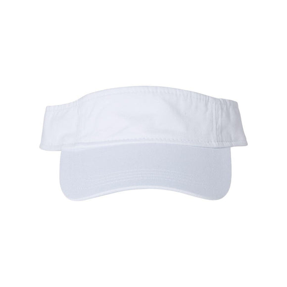 VC500 Valucap Bio-Washed Visor White