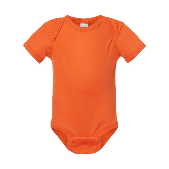 4400 Rabbit Skins Infant Baby Rib Bodysuit Orange