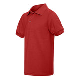 437YR JERZEES SpotShield™ Youth 50/50 Polo True Red