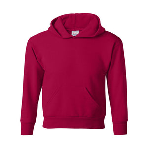 P473 Hanes Ecosmart® Youth Hooded Sweatshirt Deep Red