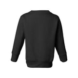 3317 Rabbit Skins Toddler Fleece Crewneck Sweatshirt Black