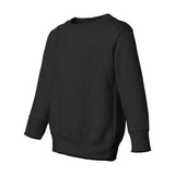 3317 Rabbit Skins Toddler Fleece Crewneck Sweatshirt Black