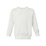 3317 Rabbit Skins Toddler Fleece Crewneck Sweatshirt White