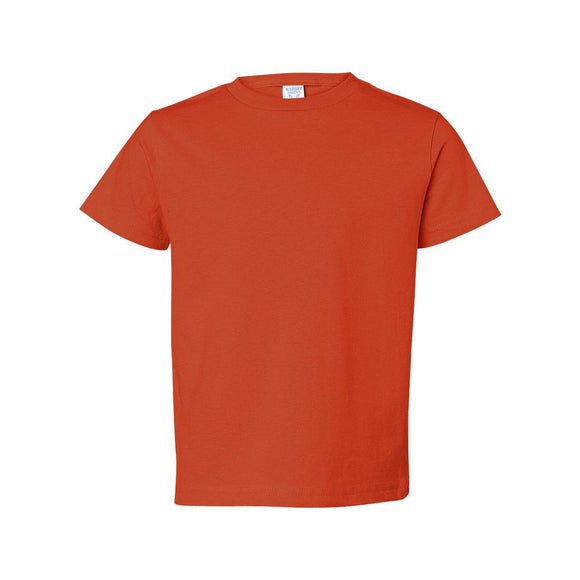 3301J Rabbit Skins Juvy Short Sleeve T-Shirt Orange