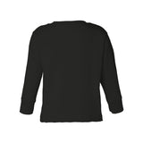 3311 Rabbit Skins Toddler Cotton Jersey Long Sleeve Tee Black