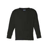 3311 Rabbit Skins Toddler Cotton Jersey Long Sleeve Tee Black