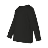 3311 Rabbit Skins Toddler Cotton Jersey Long Sleeve Tee Black