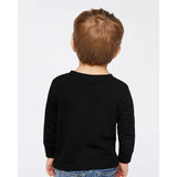 3311 Rabbit Skins Toddler Cotton Jersey Long Sleeve Tee Black