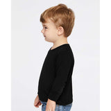 3311 Rabbit Skins Toddler Cotton Jersey Long Sleeve Tee Black