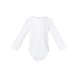 4411 Rabbit Skins Infant Long Sleeve Baby Rib Bodysuit White