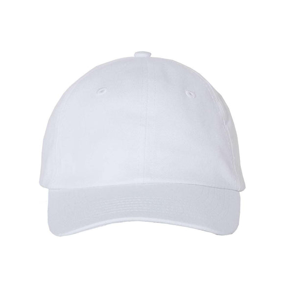 VC300Y Valucap Small Fit Bio-Washed Dad Hat White