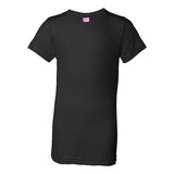 2616 LAT Girls' Fine Jersey Tee Black