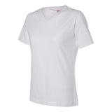 3587 LAT Women's Premium Jersey V-Neck Tee White