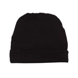 4451 Rabbit Skins Infant Baby Rib Cap Black