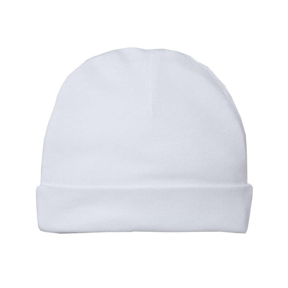 4451 Rabbit Skins Infant Baby Rib Cap White