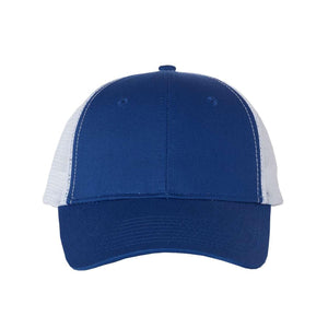 VC400 Valucap Mesh-Back Trucker Cap Royal/ White