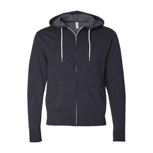 AFX90UNZ Independent Trading Co. Lightweight Full-Zip Hooded Sweatshirt Charcoal Heather