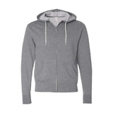 AFX90UNZ Independent Trading Co. Lightweight Full-Zip Hooded Sweatshirt Gunmetal Heather