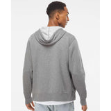 AFX90UNZ Independent Trading Co. Lightweight Full-Zip Hooded Sweatshirt Gunmetal Heather