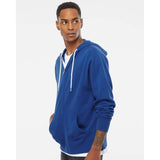 AFX90UNZ Independent Trading Co. Lightweight Full-Zip Hooded Sweatshirt Cobalt