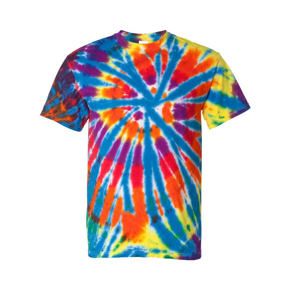 200TD Dyenomite Rainbow Cut-Spiral Tie-Dyed T-Shirt Champ