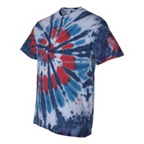 200T2 Dyenomite Multi-Color Cut-Spiral Tie-Dyed T-Shirt Americus