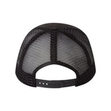 8804H Valucap Five-Panel Mesh-Back Trucker Cap Black