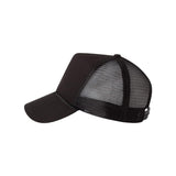 8804H Valucap Five-Panel Mesh-Back Trucker Cap Black