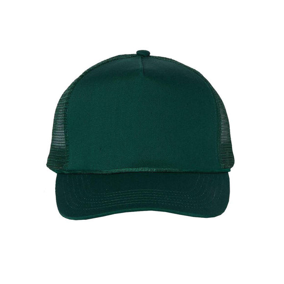 8804H Valucap Five-Panel Mesh-Back Trucker Cap Forest