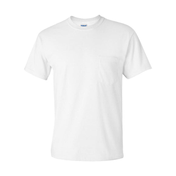 2300 Gildan Ultra Cotton® Pocket T-Shirt White