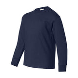 5546 Hanes Authentic Youth Long Sleeve T-Shirt Navy